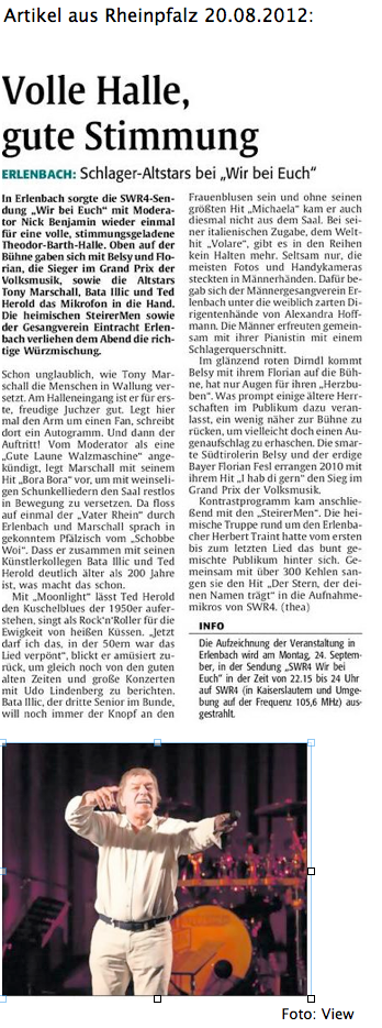 Artikel Rheinpfalz